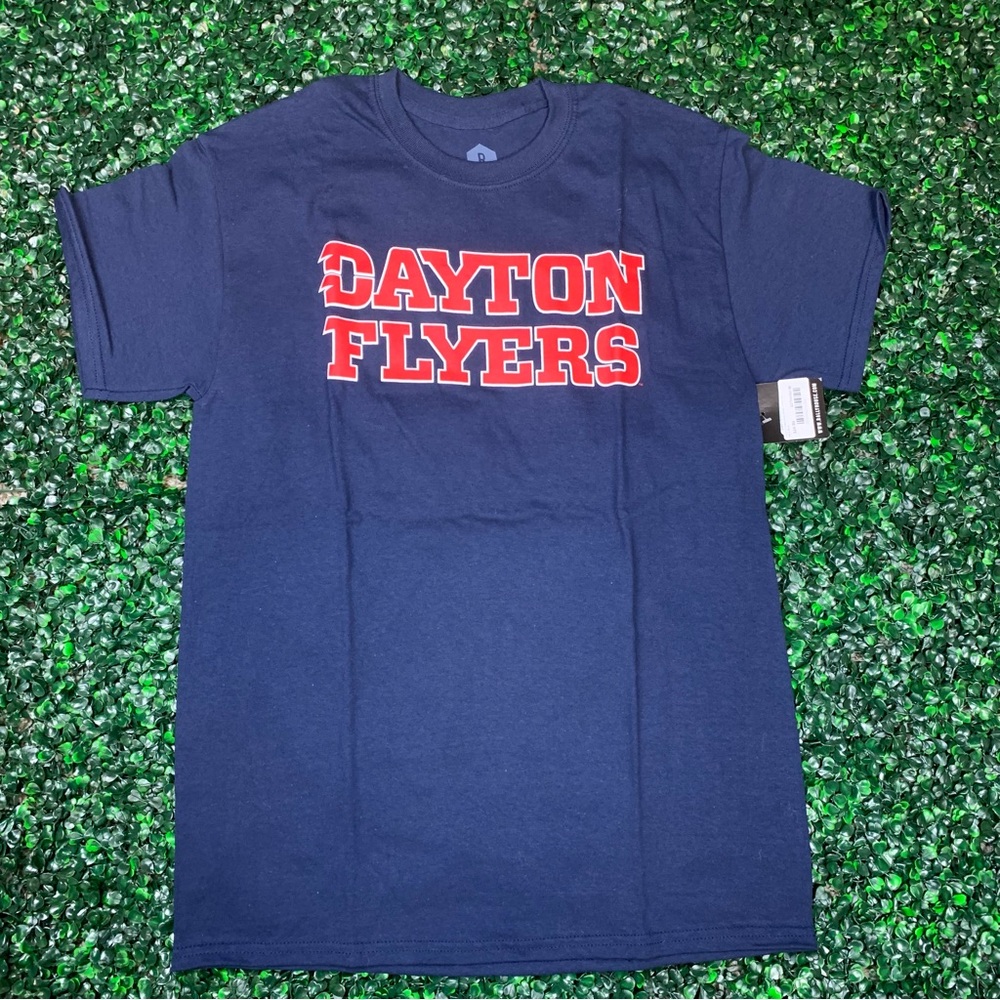 Dayton Flyers size medium navy blue and red t-shirt from Rally House NWT